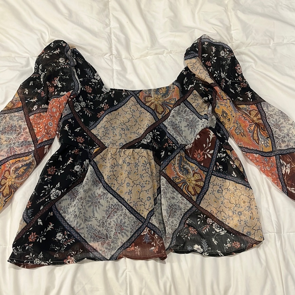 Multi Colored Blouse - RUNS LARGE - XXS